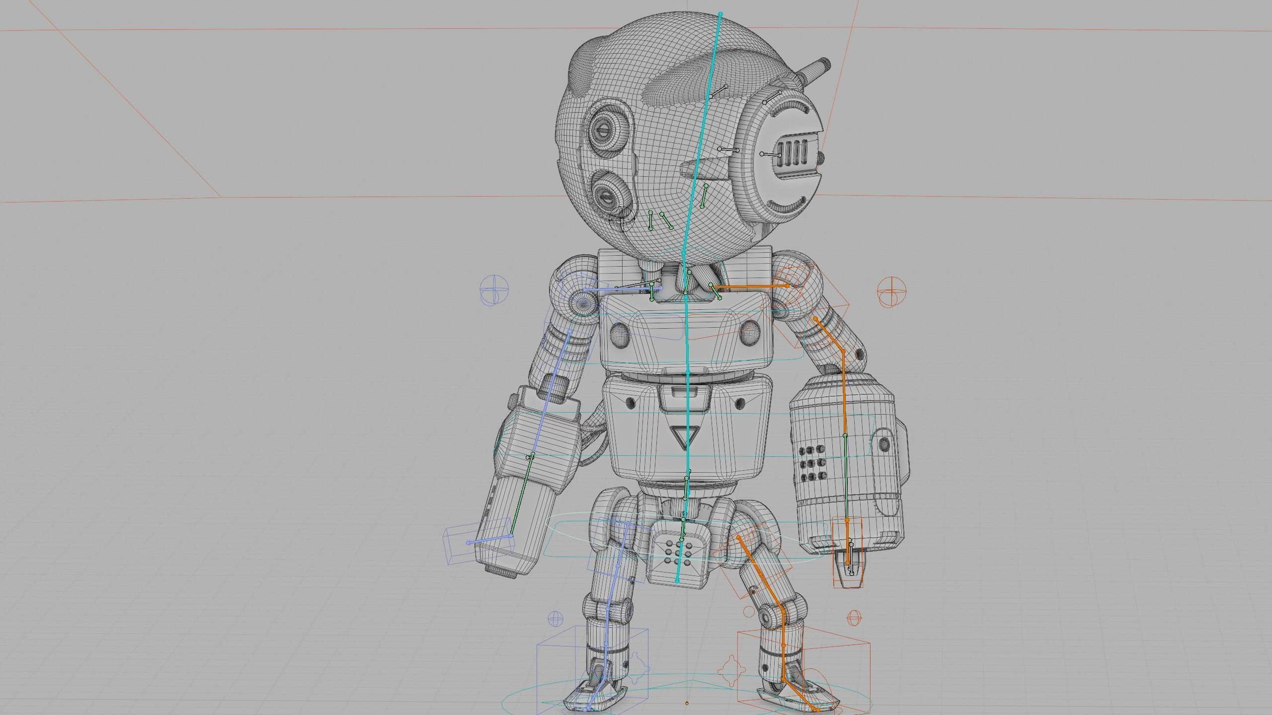 INDUSTRIAL BOT V-2 Rigged for Unreal Engine - Unity - MIXAMO 3D model_40