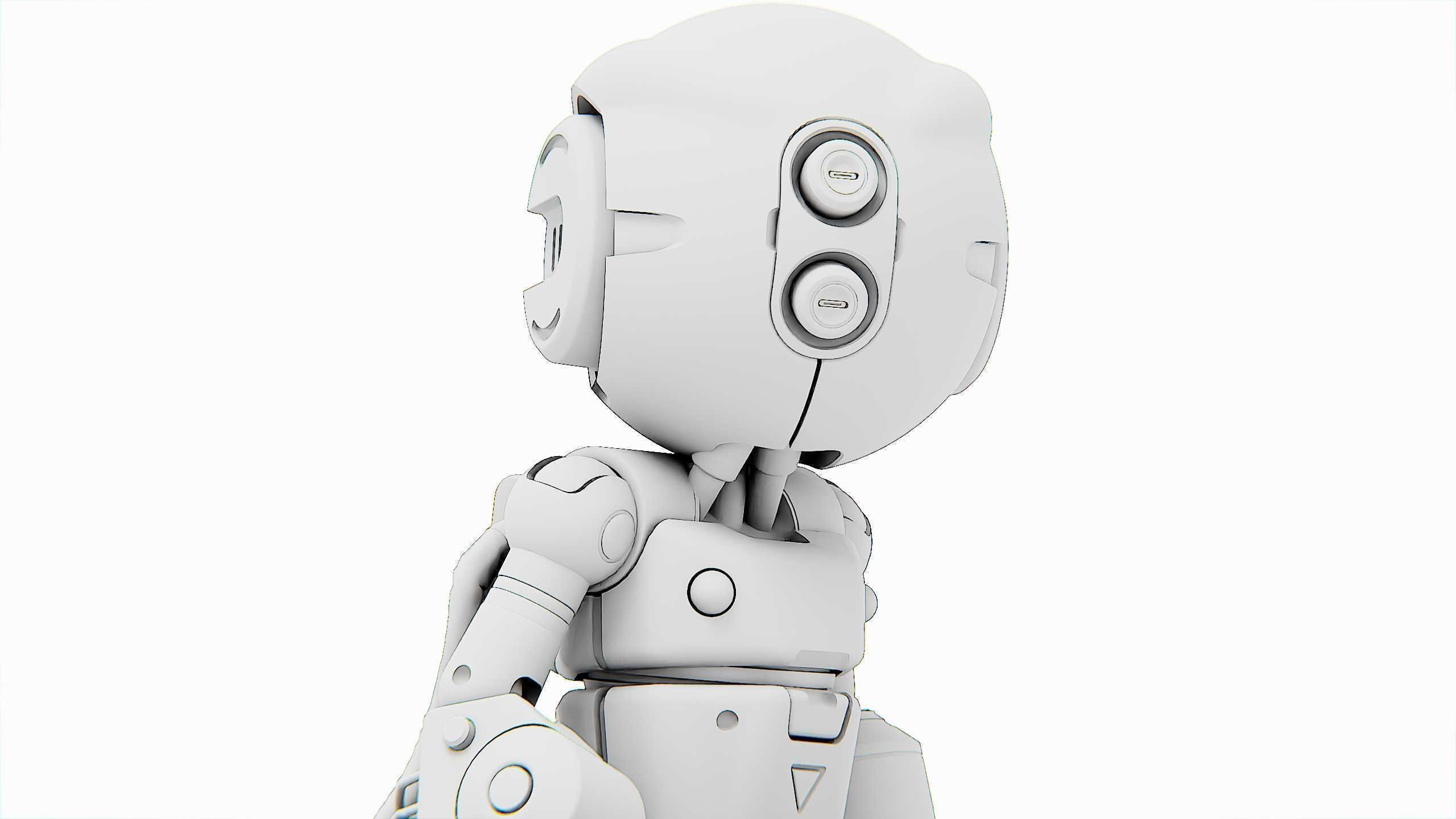 INDUSTRIAL BOT V-2 Rigged for Unreal Engine - Unity - MIXAMO 3D model_34