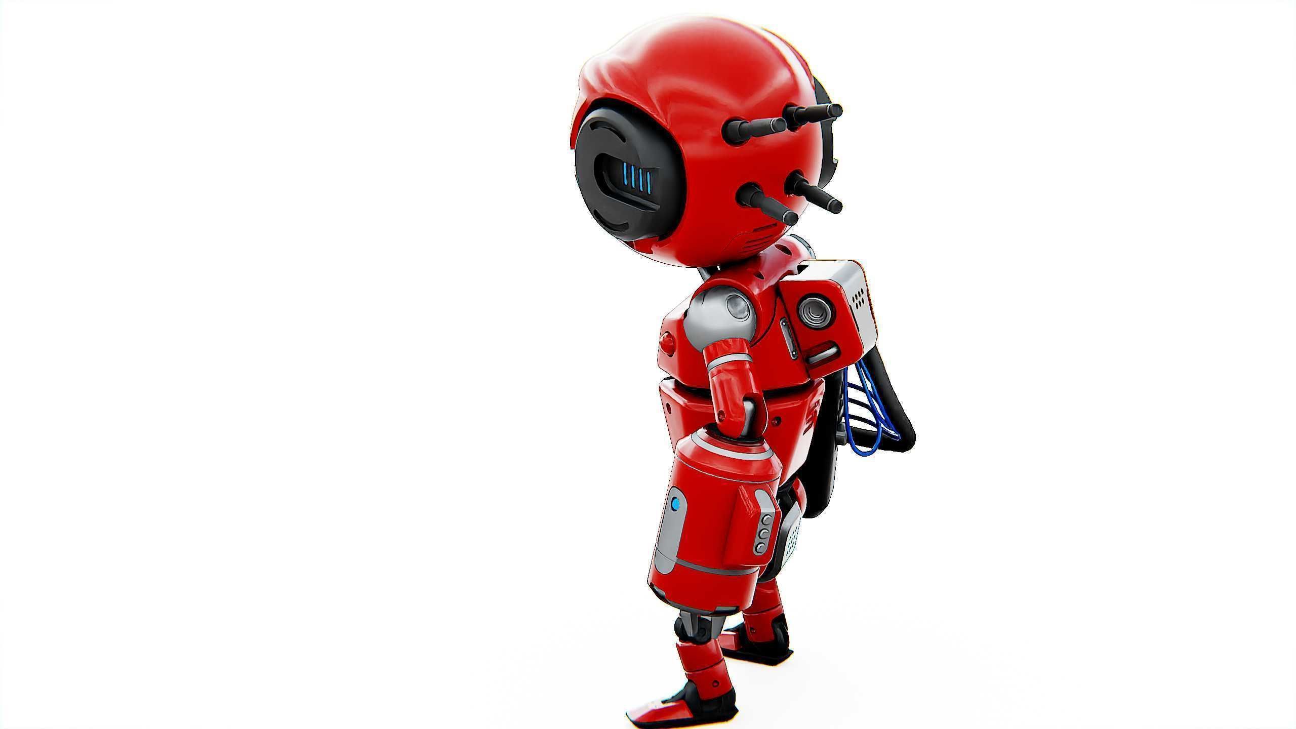 INDUSTRIAL BOT V-2 Rigged for Unreal Engine - Unity - MIXAMO 3D model_10