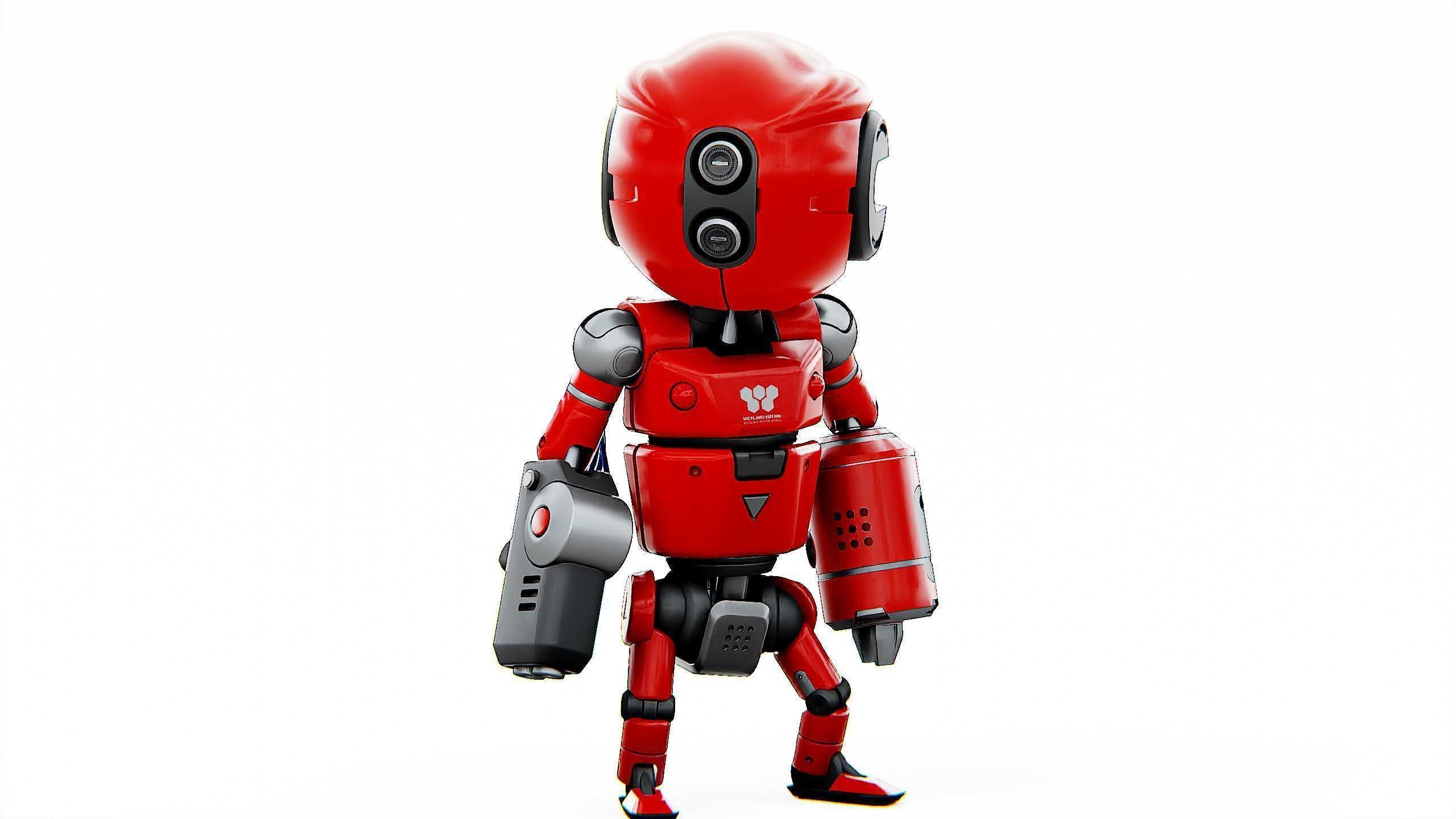 INDUSTRIAL BOT V-2 Rigged for Unreal Engine - Unity - MIXAMO 3D model_2