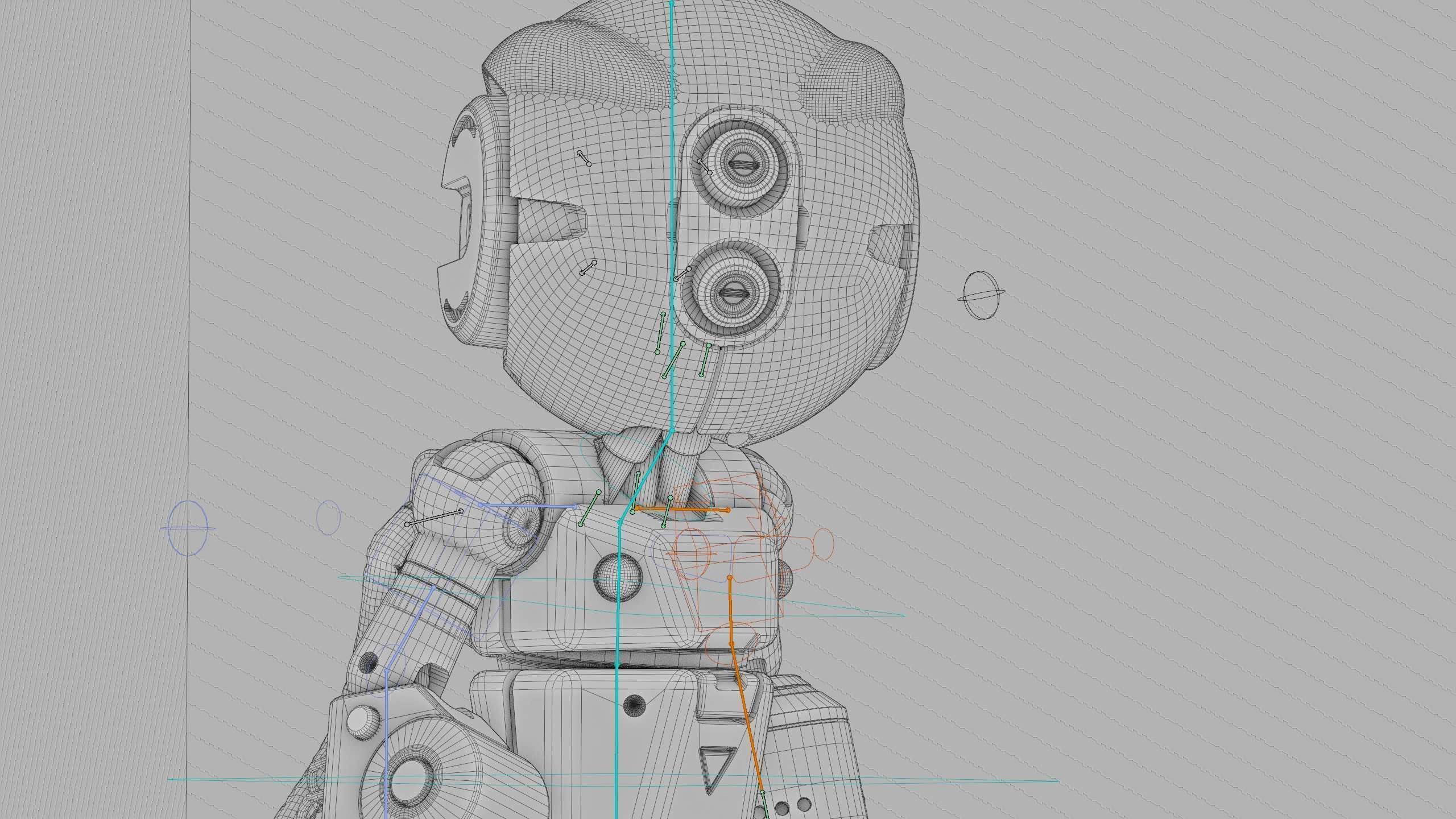 INDUSTRIAL BOT V-2 Rigged for Unreal Engine - Unity - MIXAMO 3D model_42