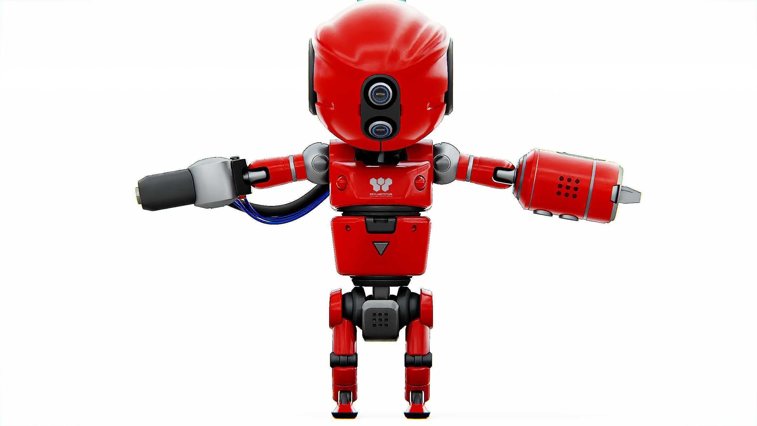 INDUSTRIAL BOT V-2 Rigged for Unreal Engine - Unity - MIXAMO 3D model_30