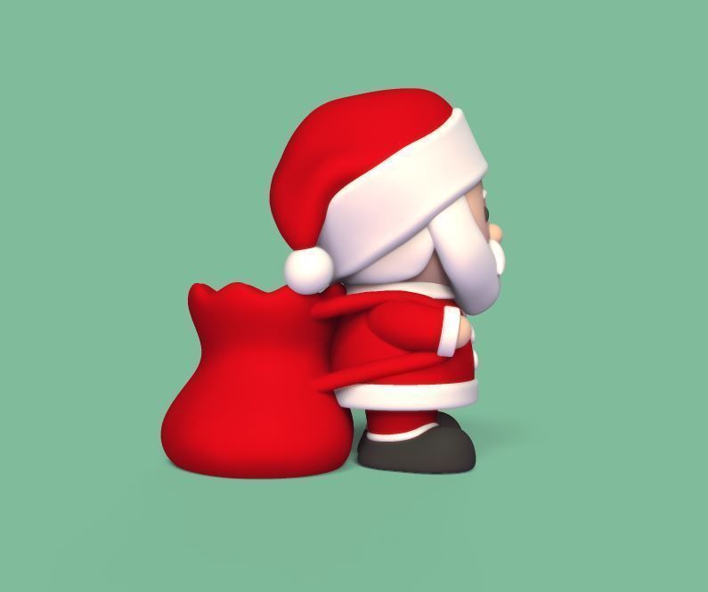 Santa Claus Pot 3D print model_3