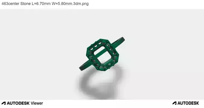  Women Ring With an Asscher Cut Center Stone 