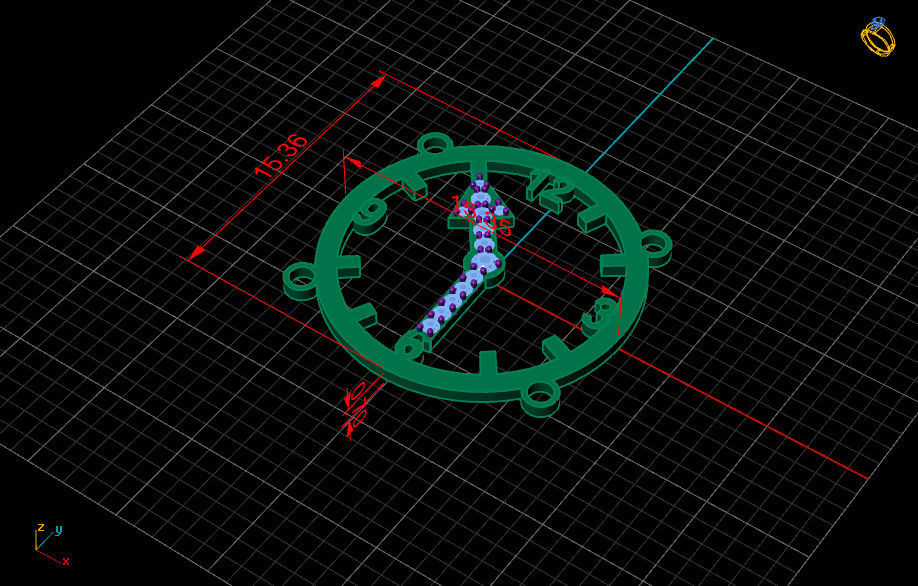 Watch Bracelet 3DM STL OBJ MTL 3D print model_6