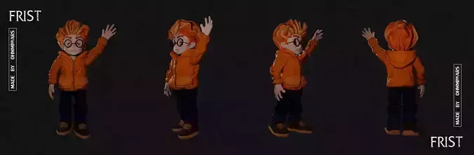 the boy Character for art toy game