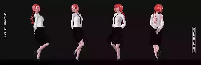 Female character Low poly