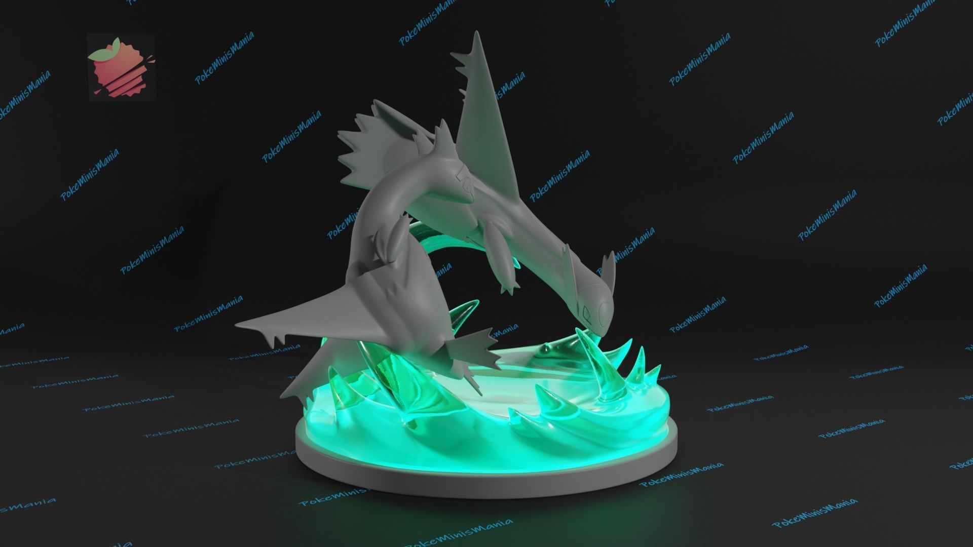 Latios and Latias diorama 3d print model presupported 3D print model_5