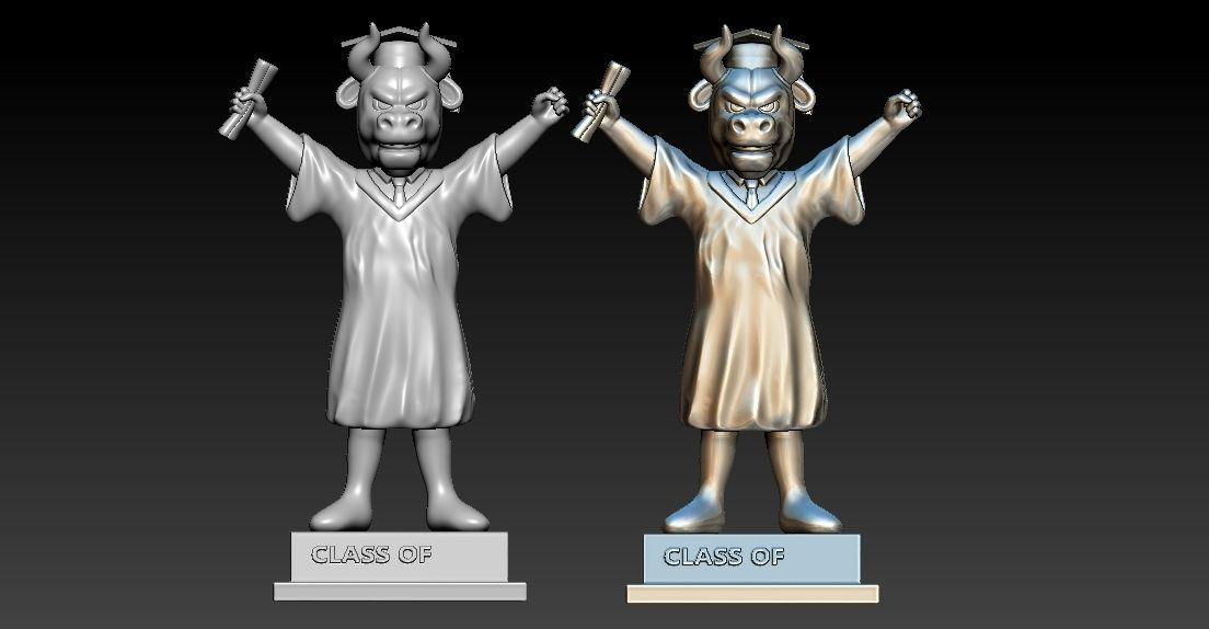 GRADUATION MASCOT UNIVERSITY OF SOUTH FLORIDA statue - 3D PRINT 3D print model_1