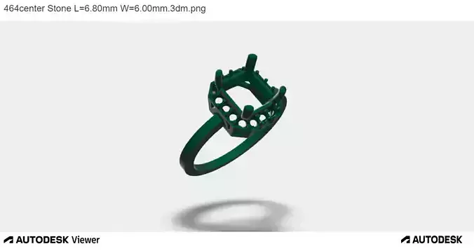  Women Ring With An Asscher Cut Center Stone 