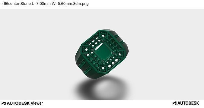 Women Ring  A Stunning Asscher-cut Center Stone 3D print model