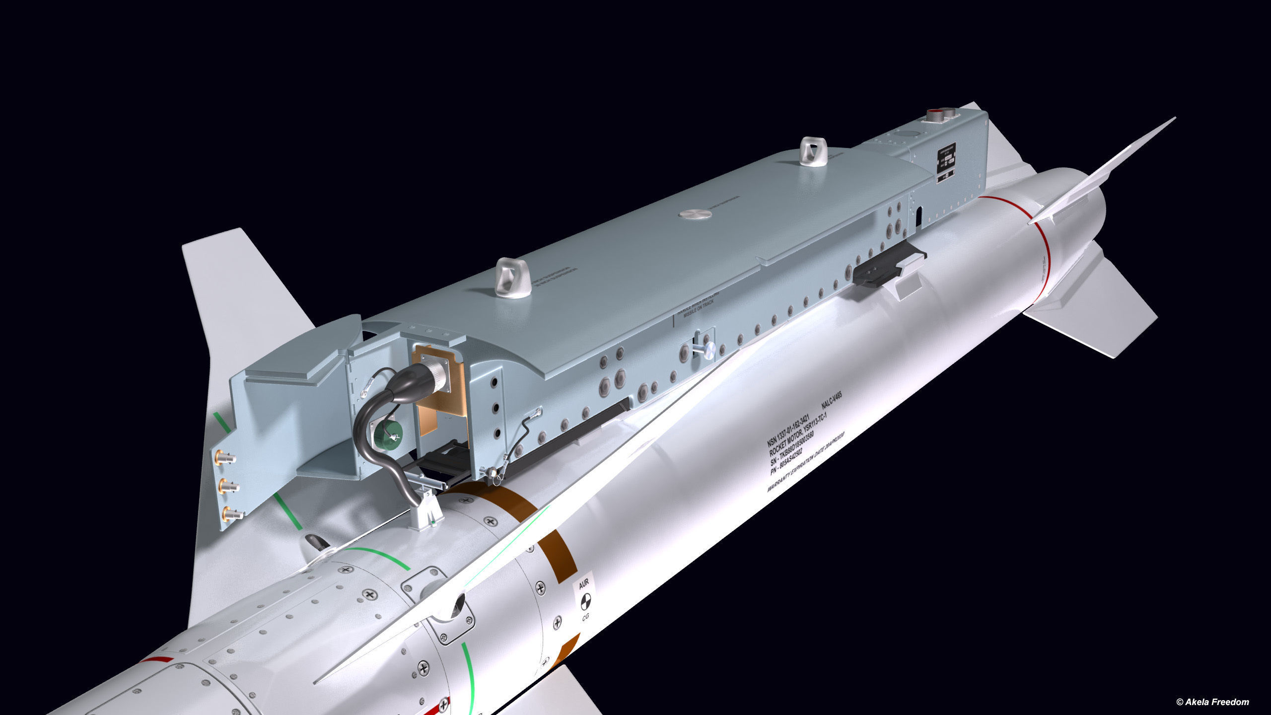 LAU-118 Launcher 3D model_5