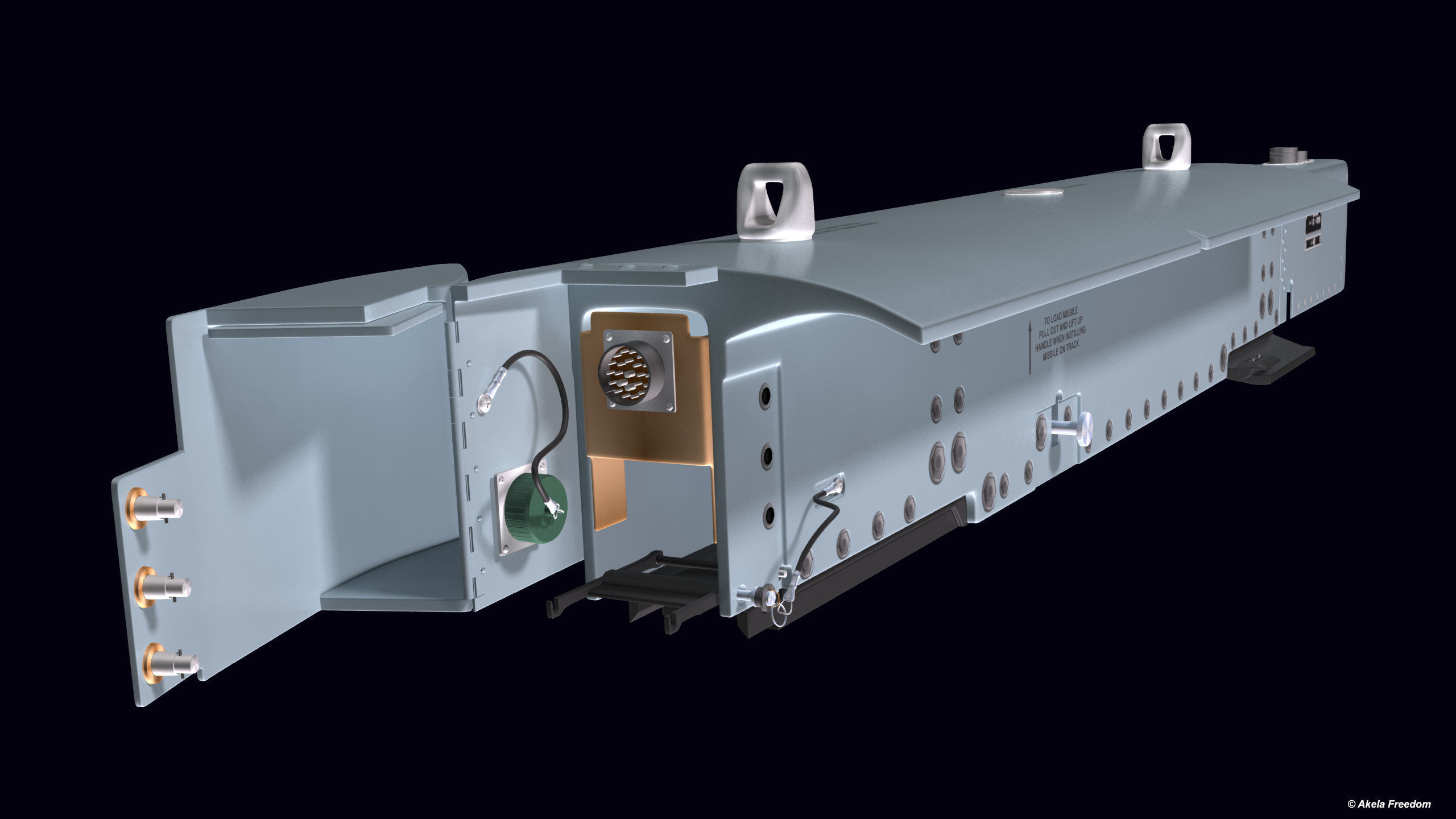 LAU-118 Launcher 3D model_3