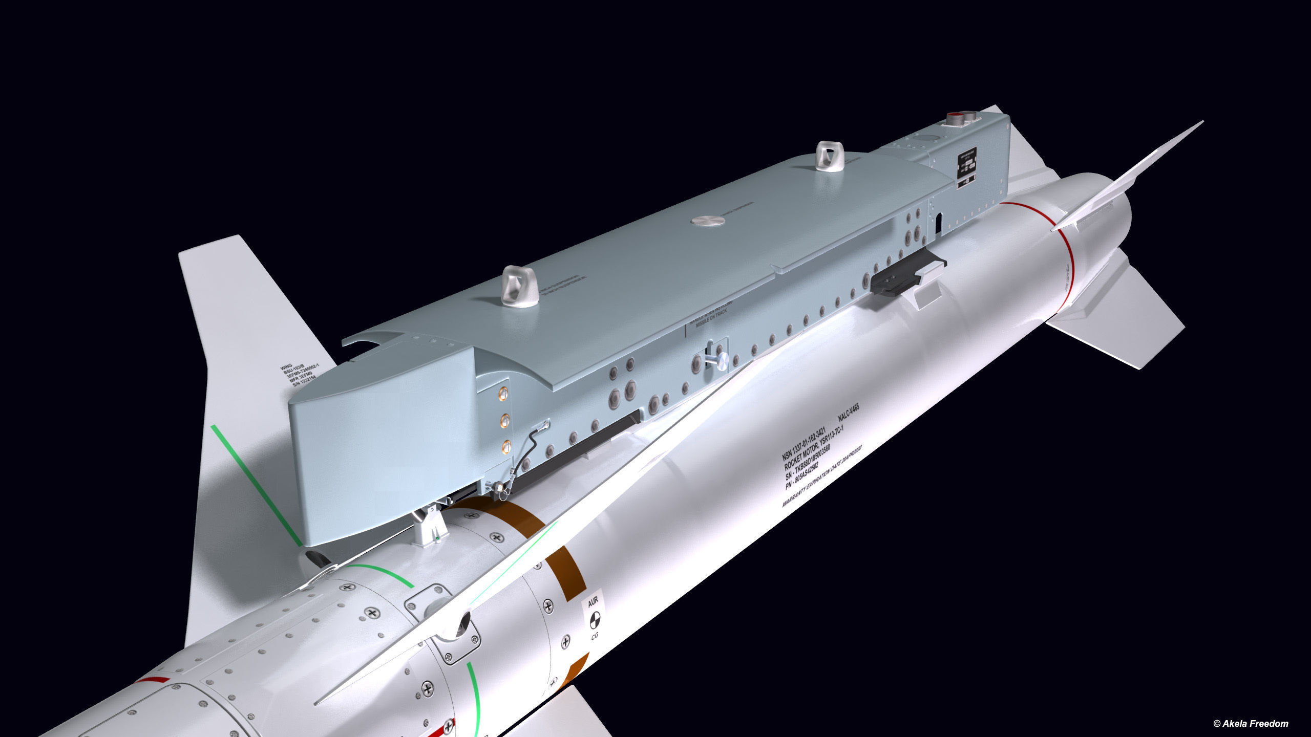 LAU-118 Launcher 3D model_6
