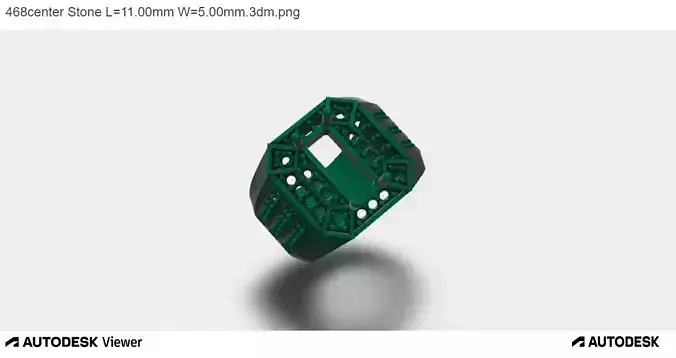 Women Ring With an Emerald Cut Center Stone 