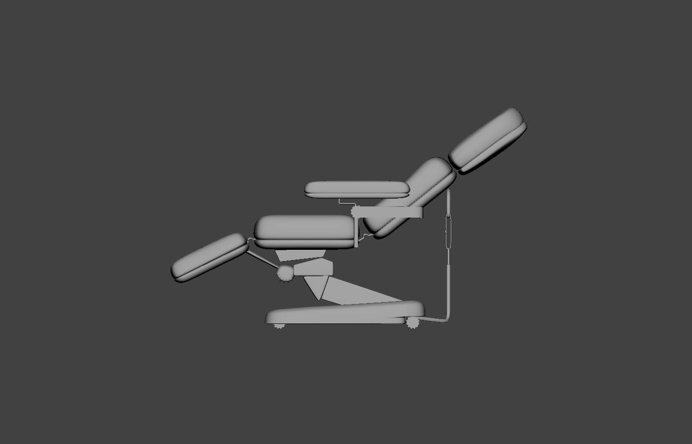 Electric Adjustable Blood Donation Chair Low-poly 3D model_18