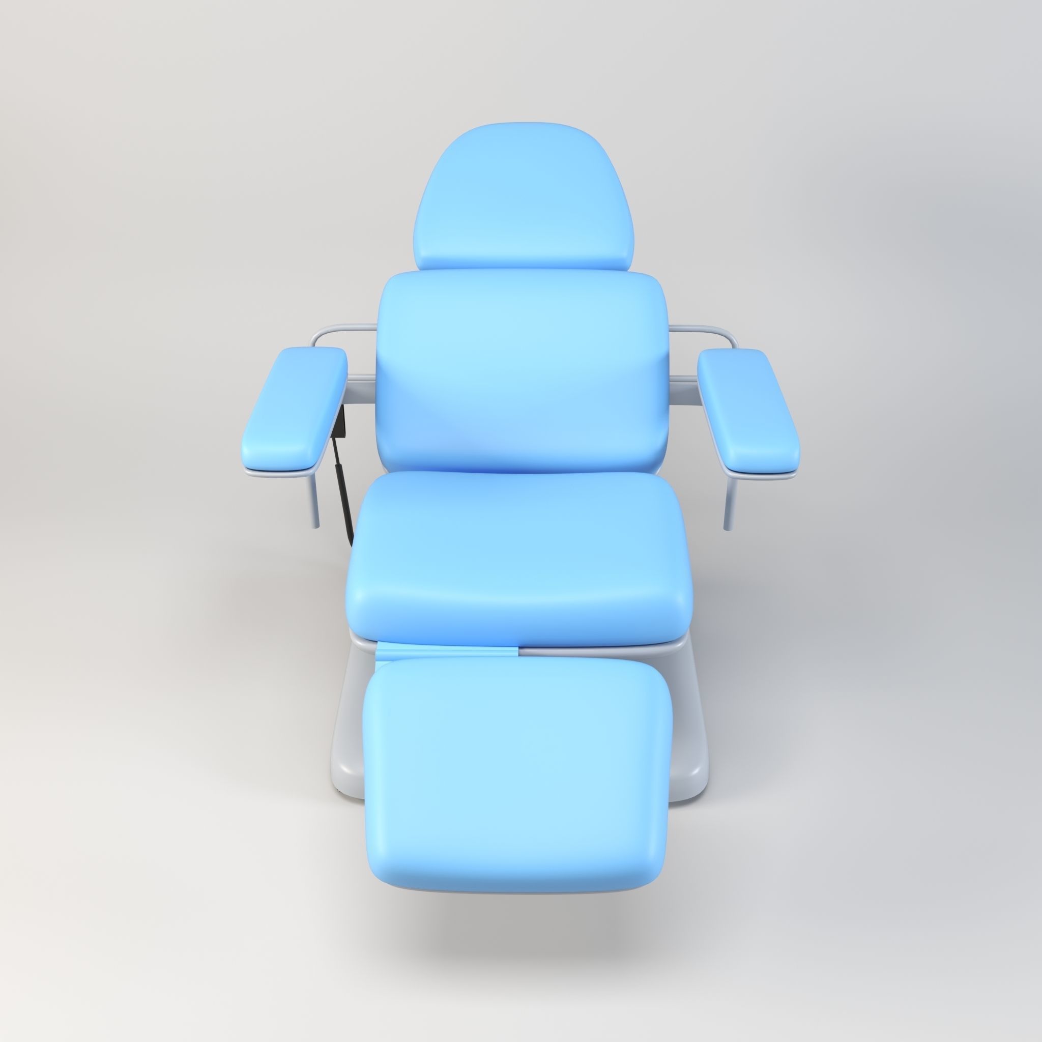 Electric Adjustable Blood Donation Chair Low-poly 3D model_2