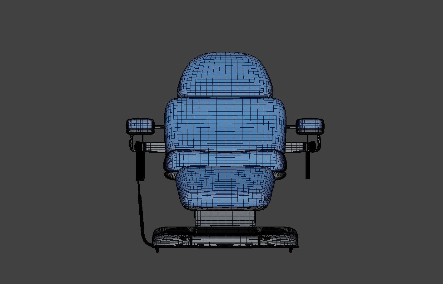 Electric Adjustable Blood Donation Chair Low-poly 3D model_11