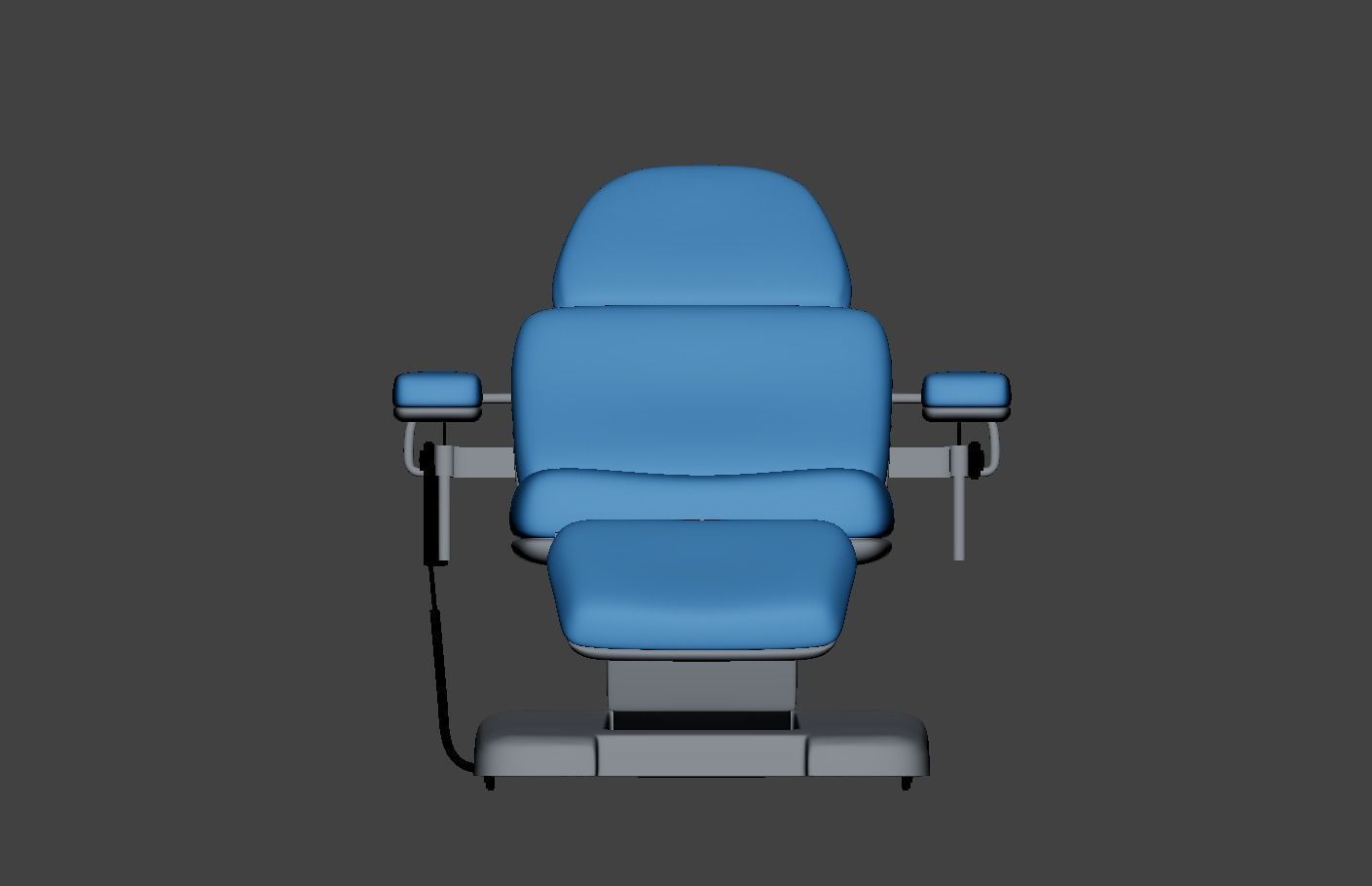 Electric Adjustable Blood Donation Chair Low-poly 3D model_10