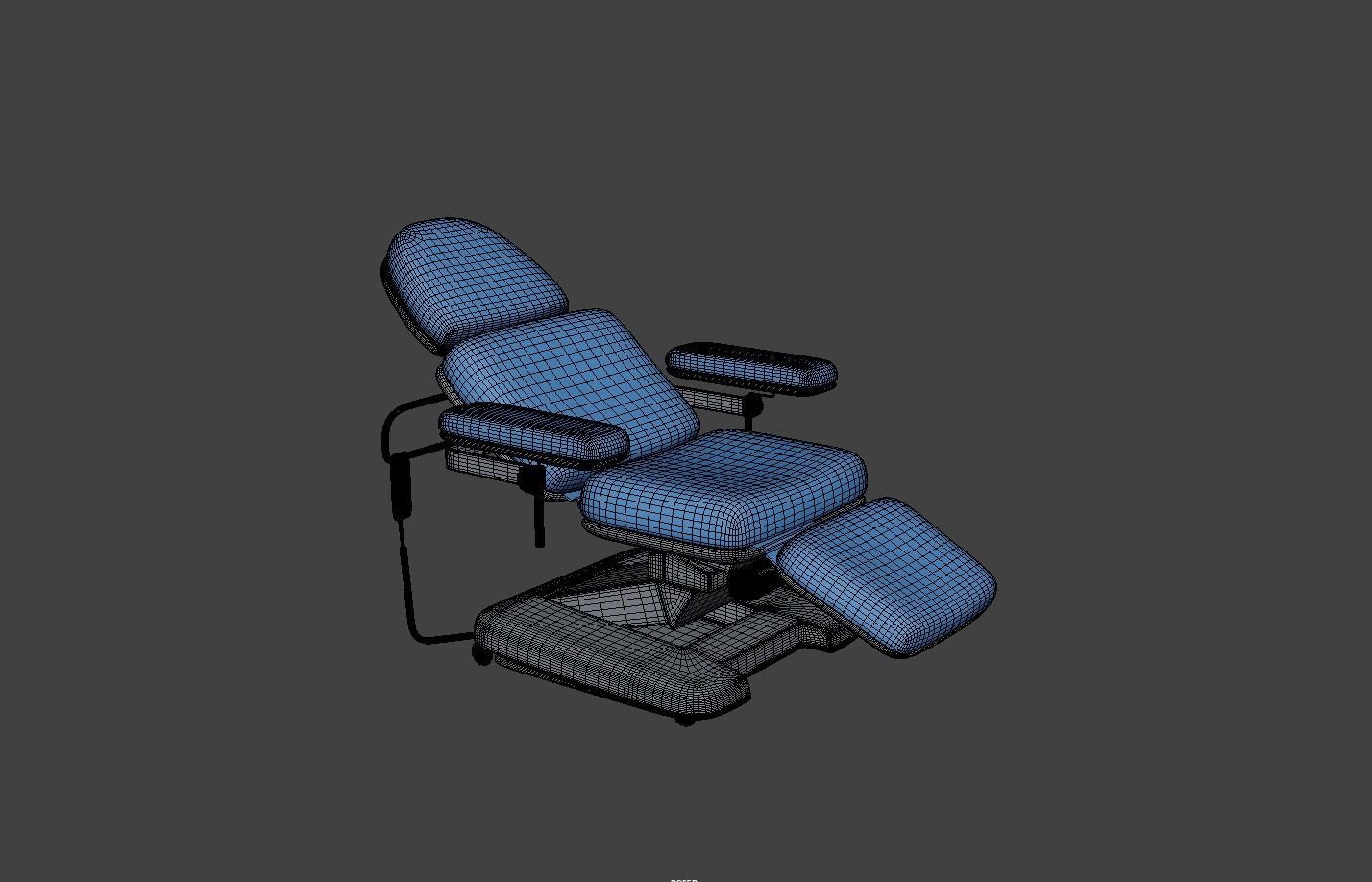 Electric Adjustable Blood Donation Chair Low-poly 3D model_8