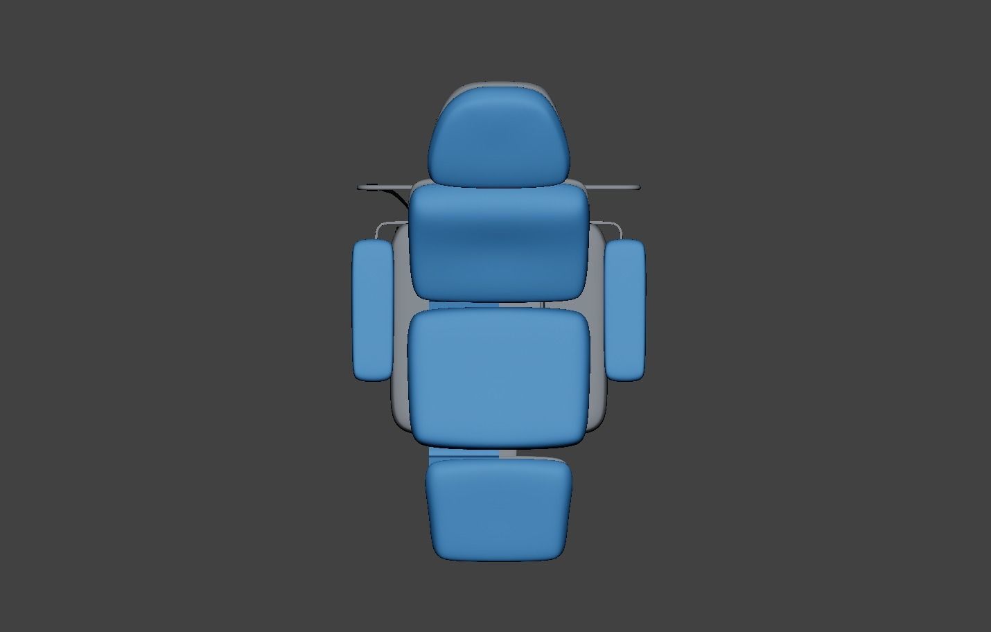 Electric Adjustable Blood Donation Chair Low-poly 3D model_13