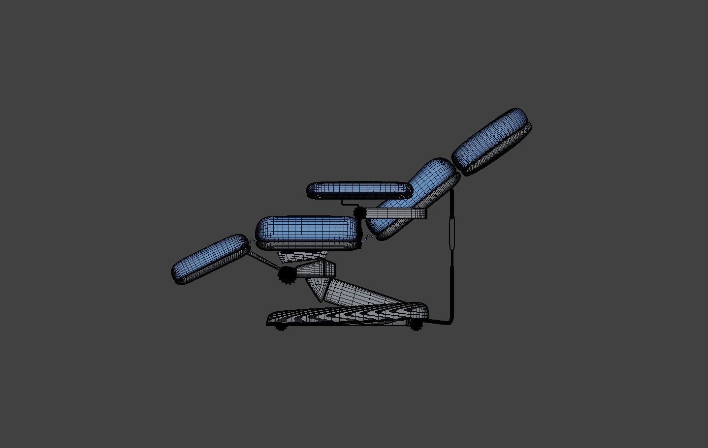 Electric Adjustable Blood Donation Chair Low-poly 3D model_17