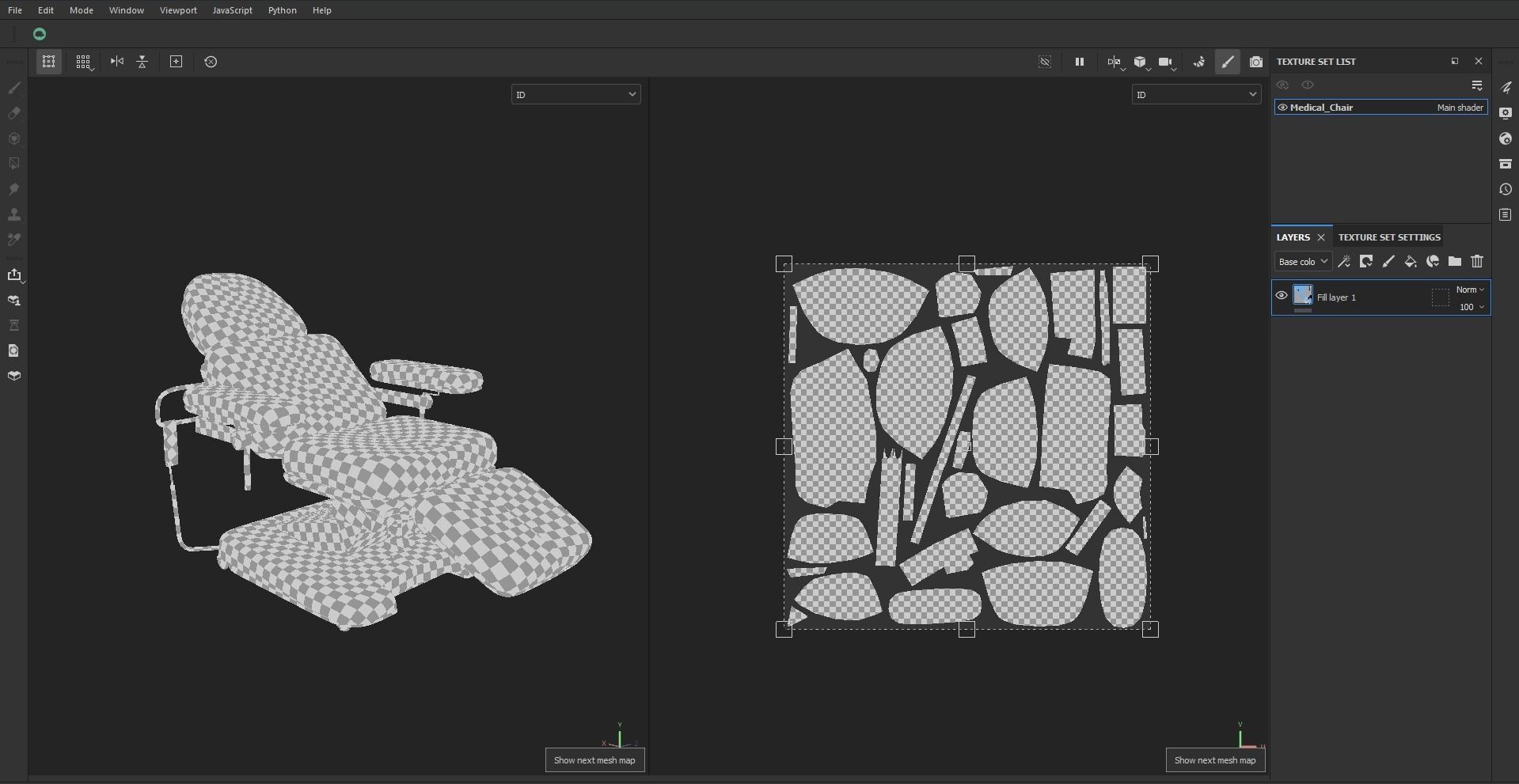 Electric Adjustable Blood Donation Chair Low-poly 3D model_22