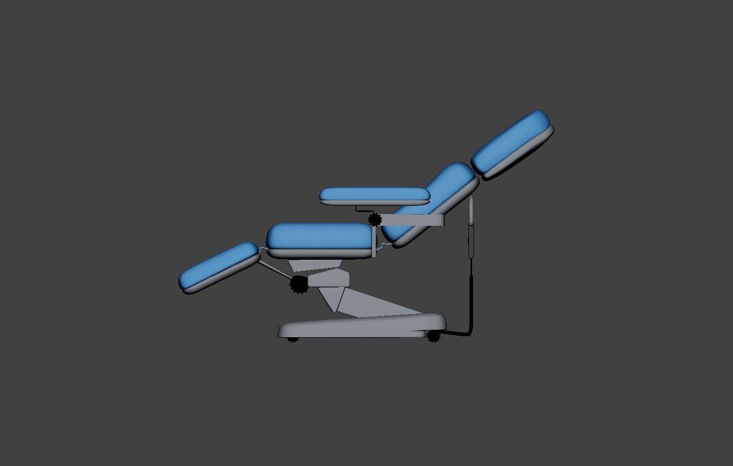 Electric Adjustable Blood Donation Chair Low-poly 3D model_16