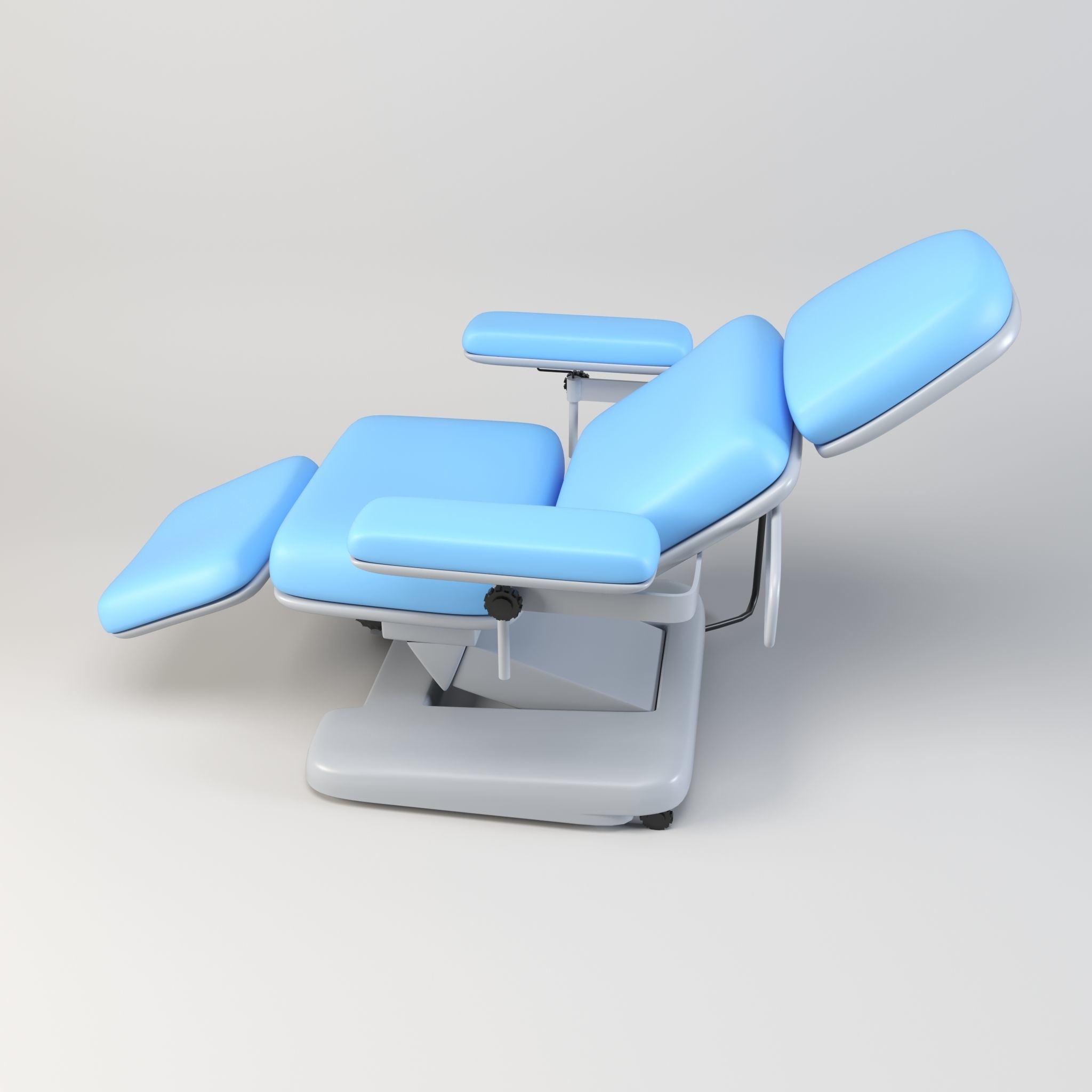 Electric Adjustable Blood Donation Chair Low-poly 3D model_4