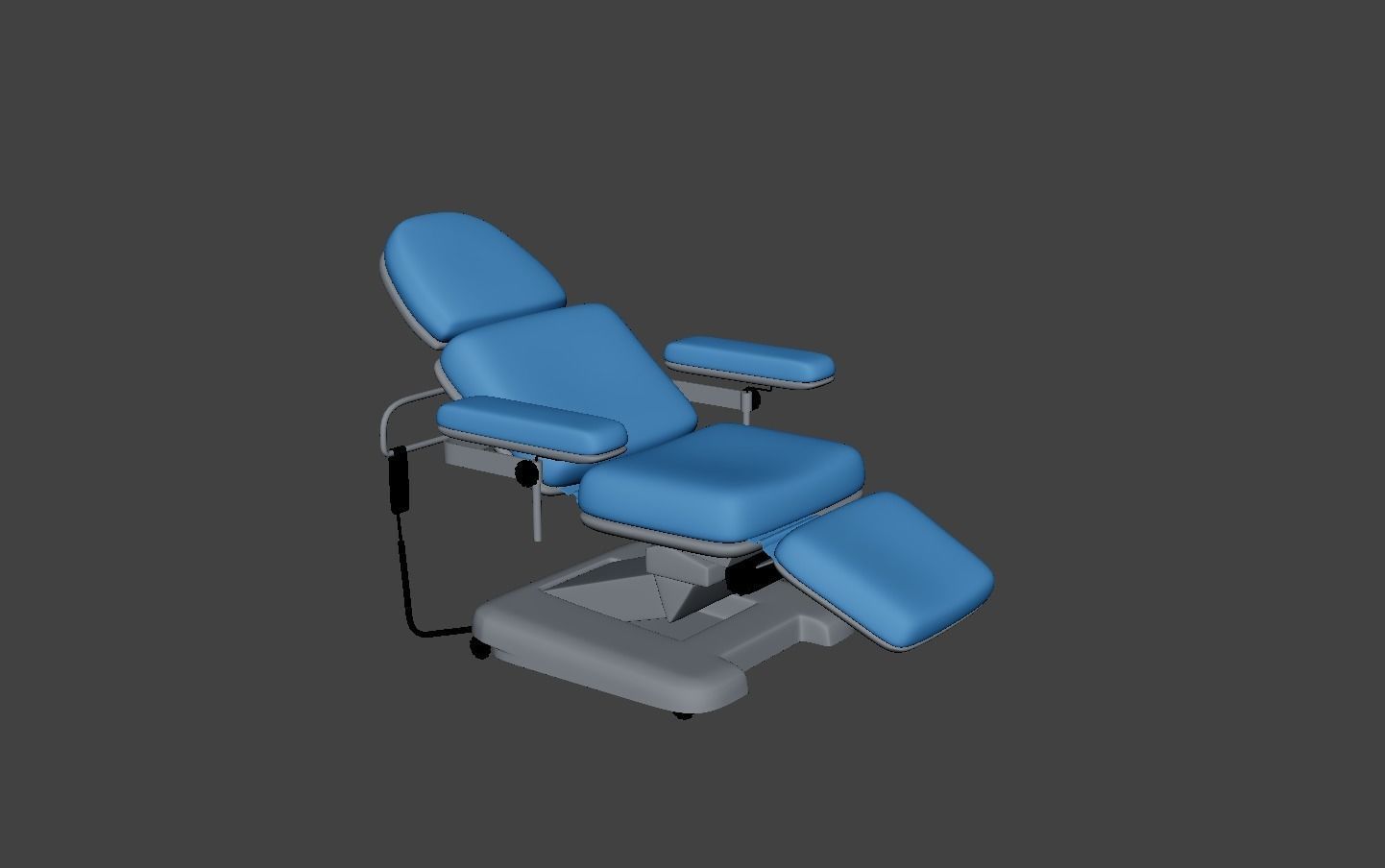 Electric Adjustable Blood Donation Chair Low-poly 3D model_7