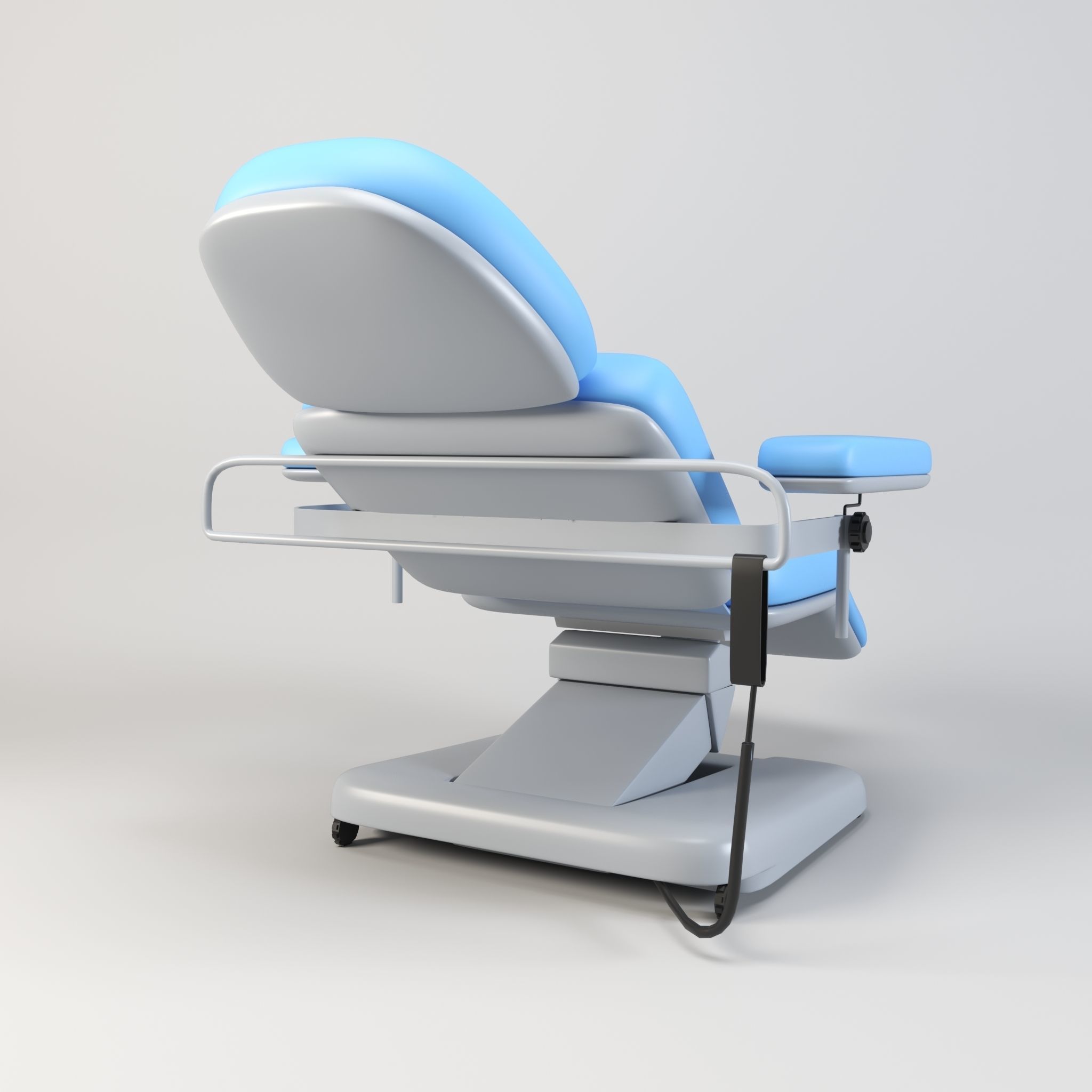 Electric Adjustable Blood Donation Chair Low-poly 3D model_3