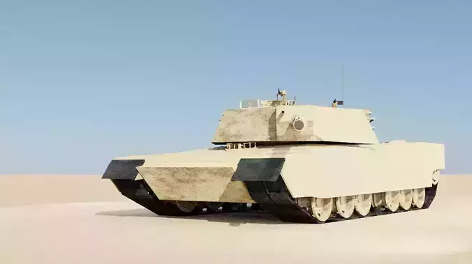 M1 Abrams 105 Free 3D model