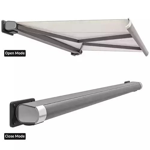 Mechanical sunshade 3D model