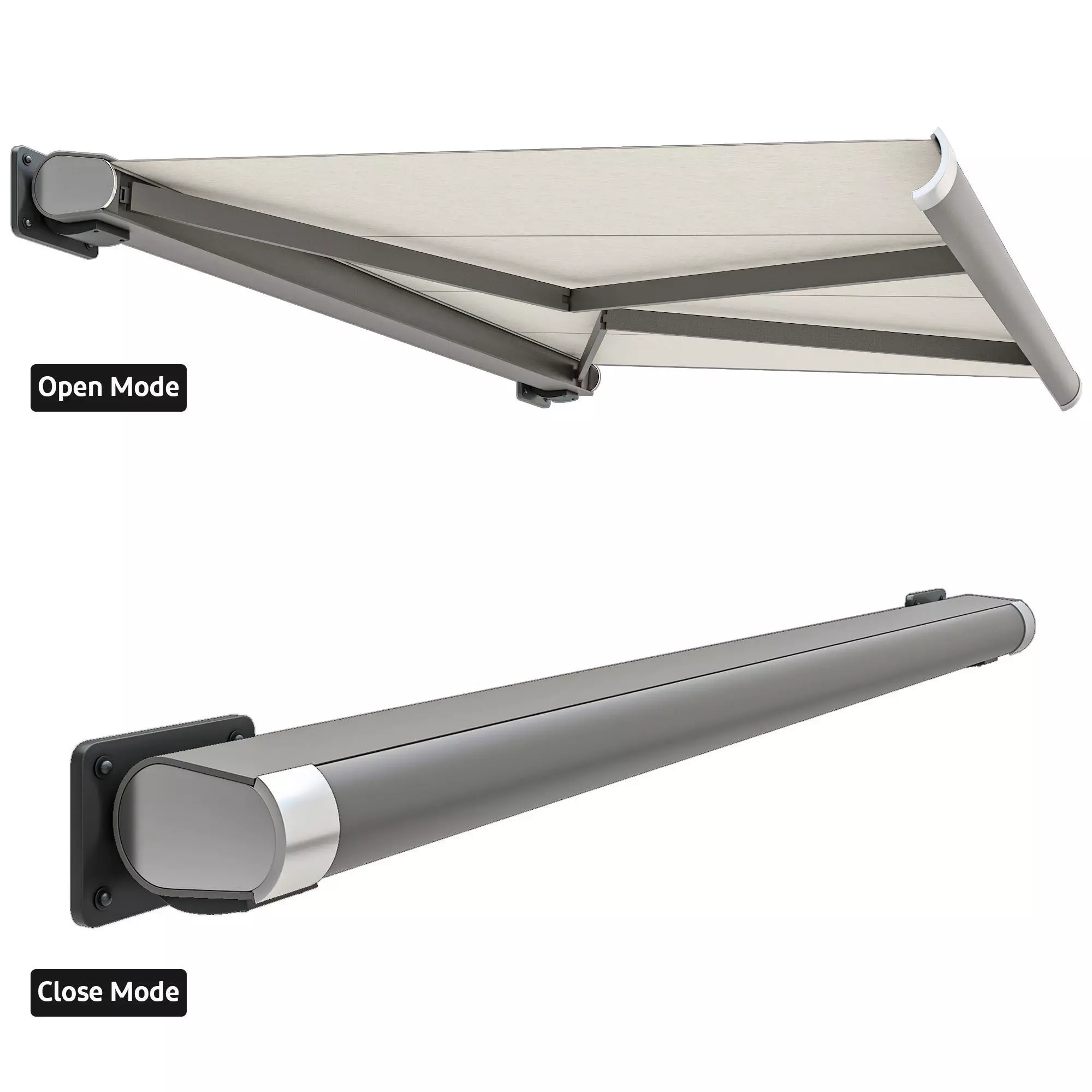 Mechanical sunshade 3D model_0