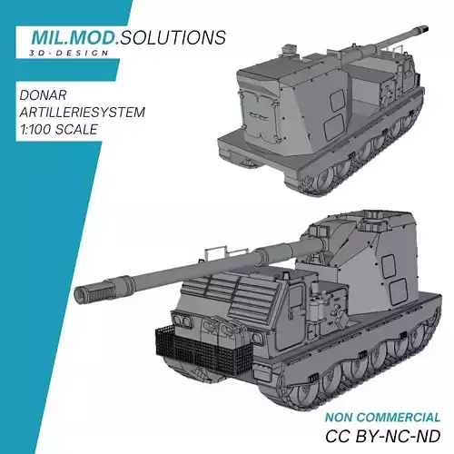 Donar Artillerie System 3D print model