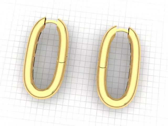 1  hoop earrings 3D print model_0