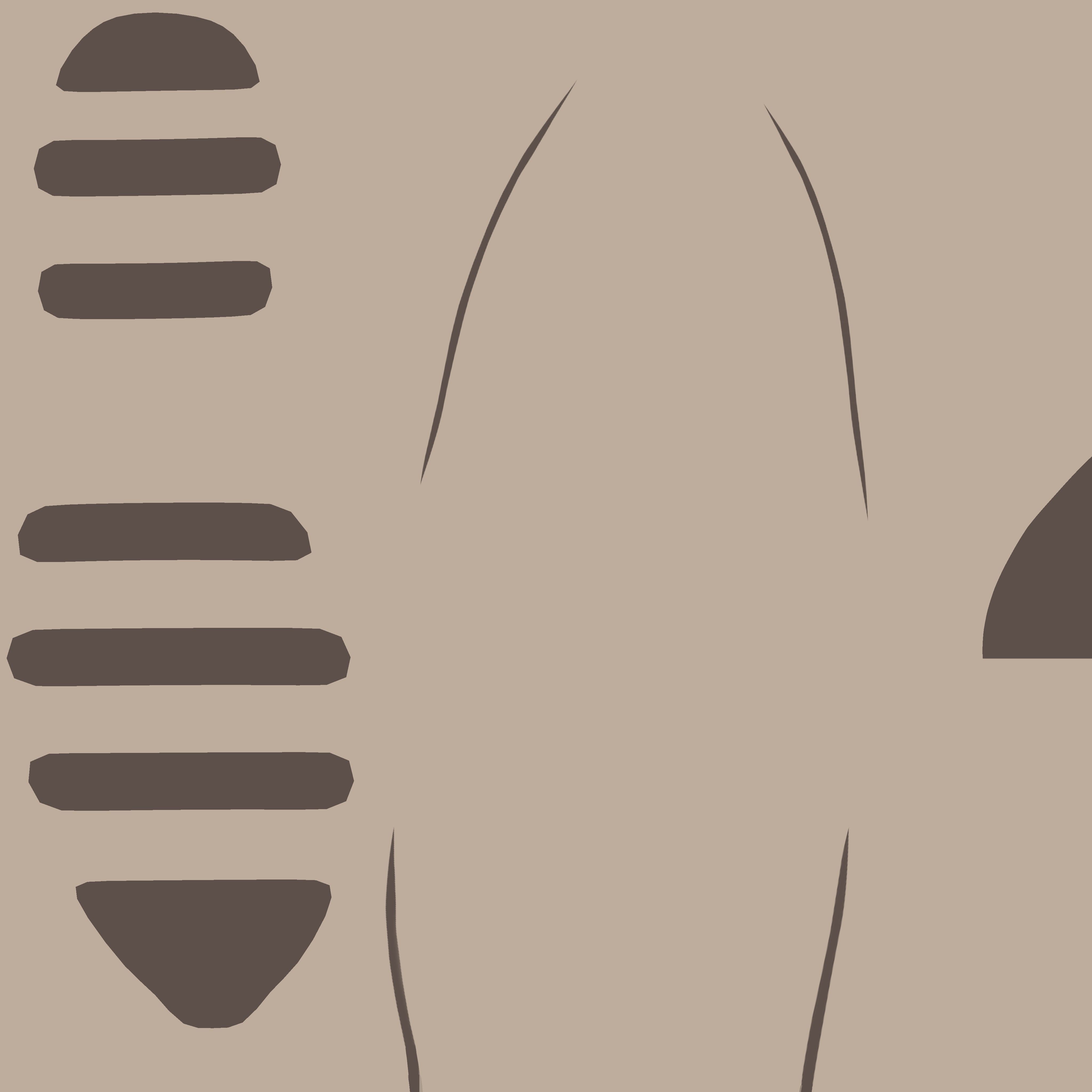 SKECHERS CLASSIC 3D SHOES - BROWN Low-poly 3D model_12