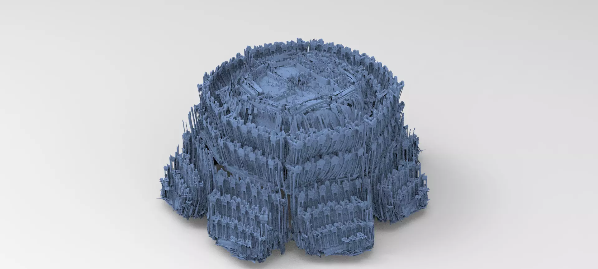 Dantes underworld Purgatory ring base  3D model_0