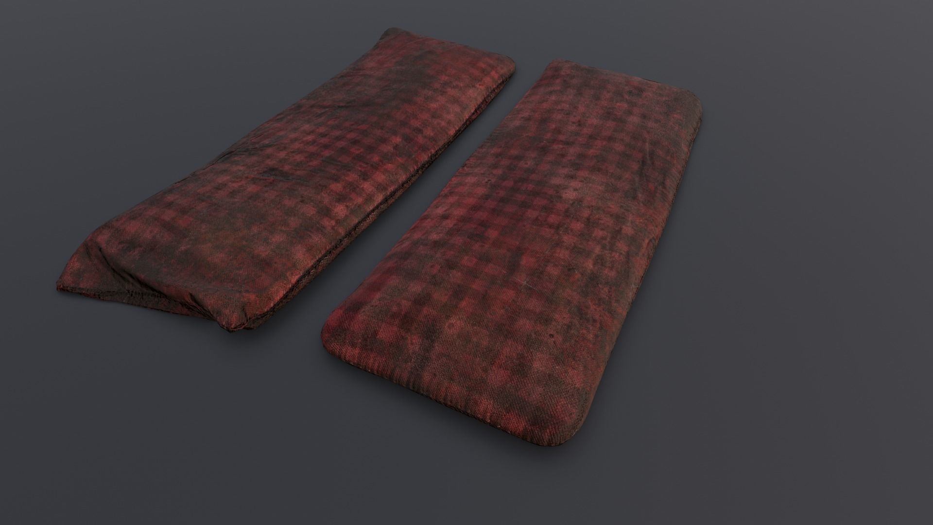 Old Bed 3D Model Low-poly 3D model_14