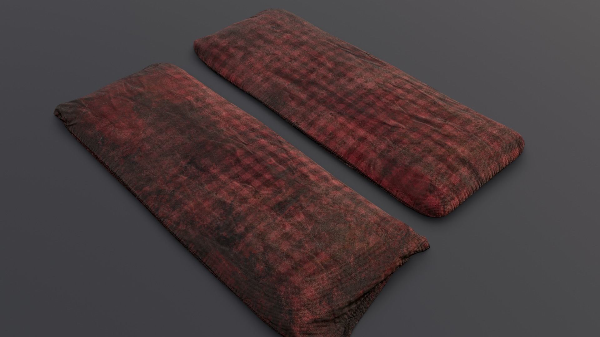 Old Bed 3D Model Low-poly 3D model_4