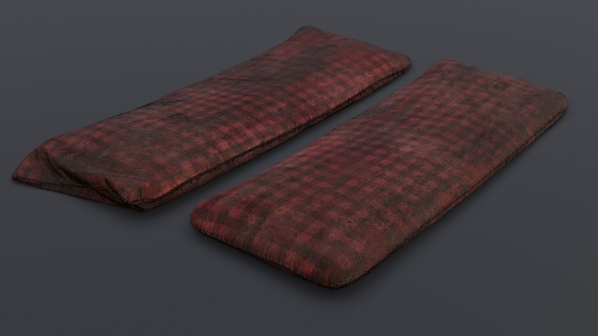 Old Bed 3D Model Low-poly 3D model_5