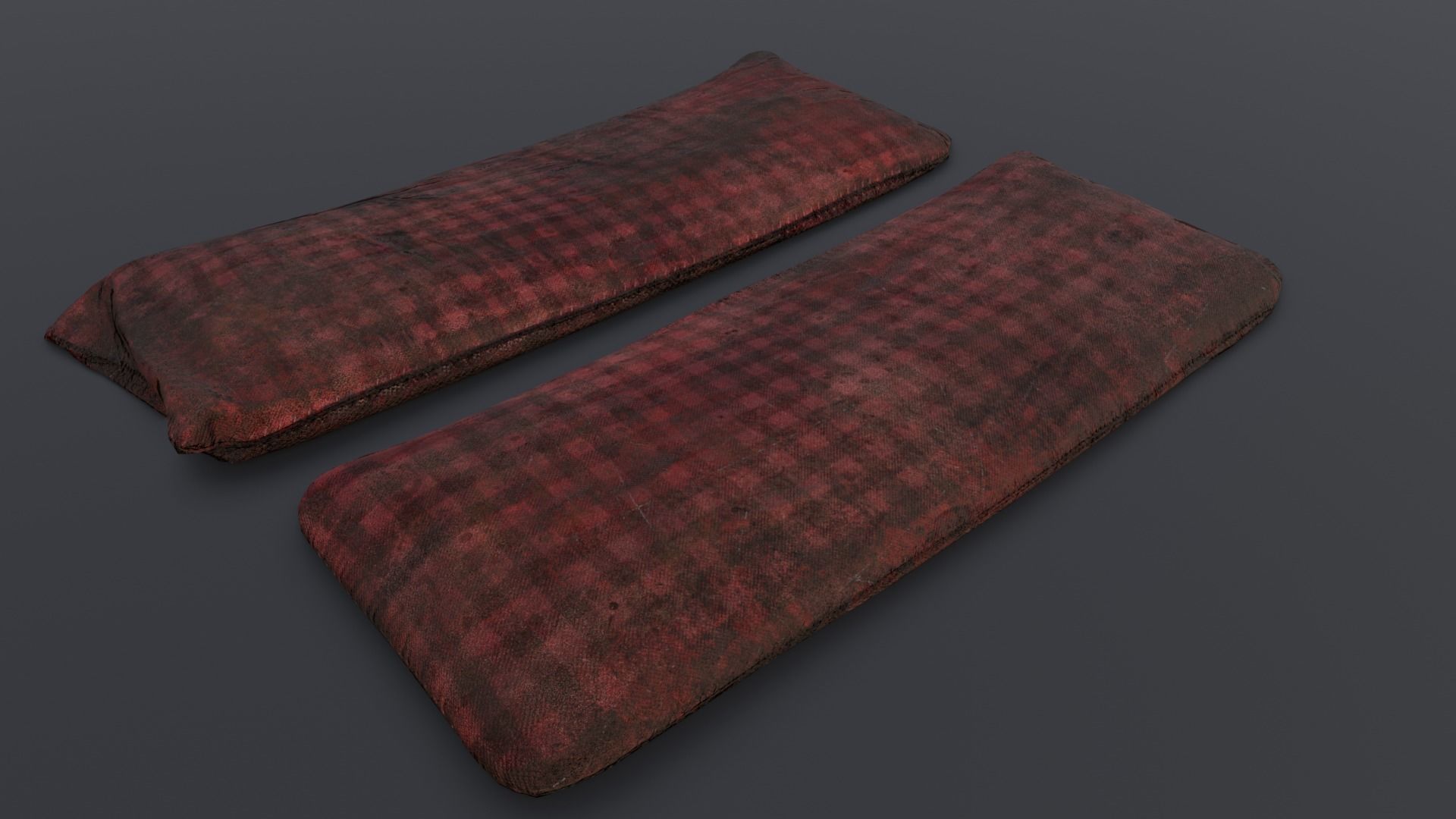 Old Bed 3D Model Low-poly 3D model_15