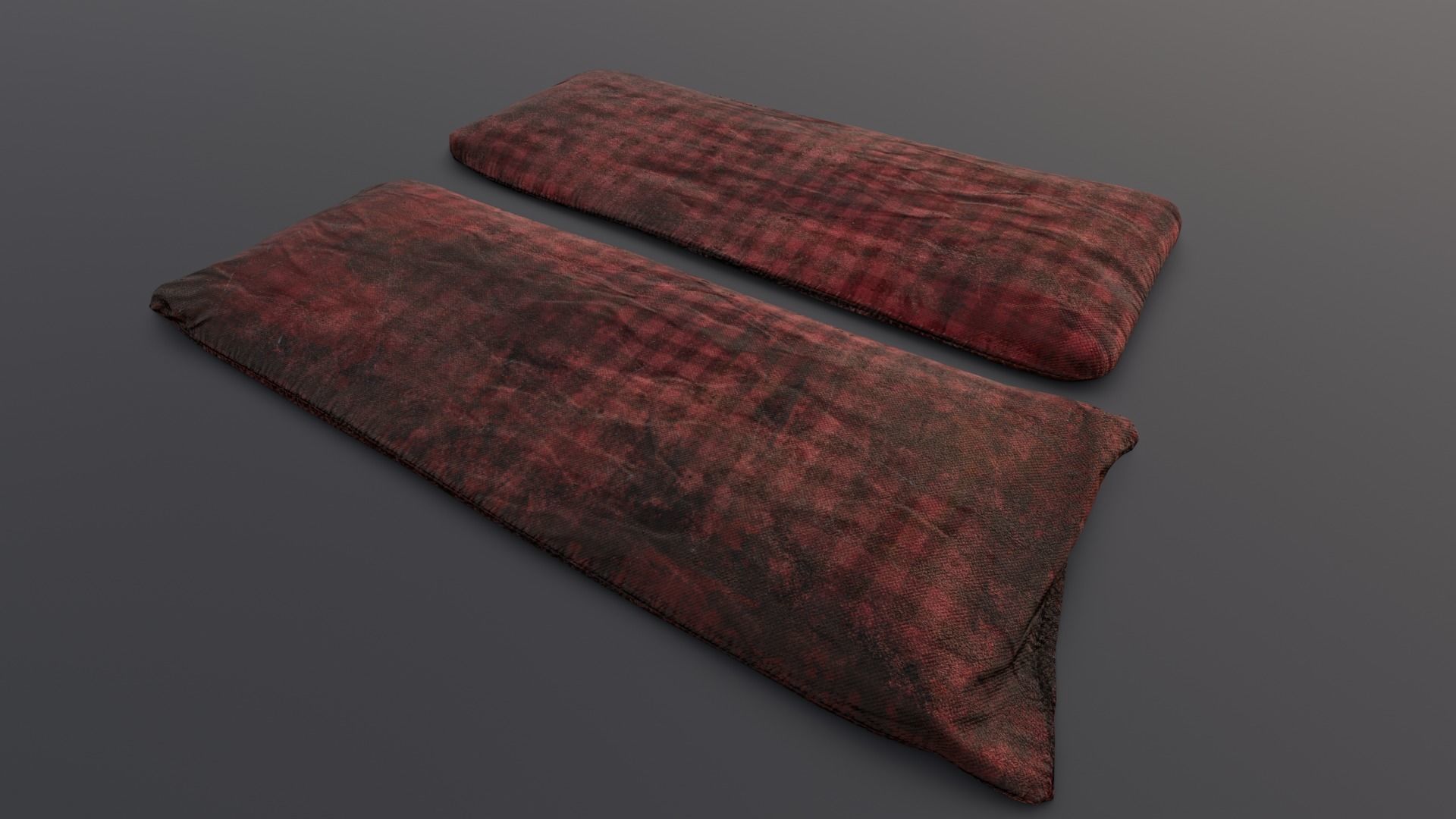 Old Bed 3D Model Low-poly 3D model_2