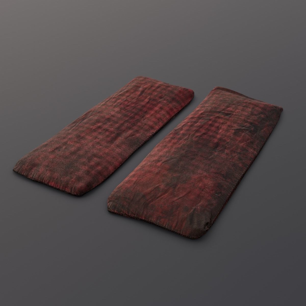 Old Bed 3D Model Low-poly 3D model_8