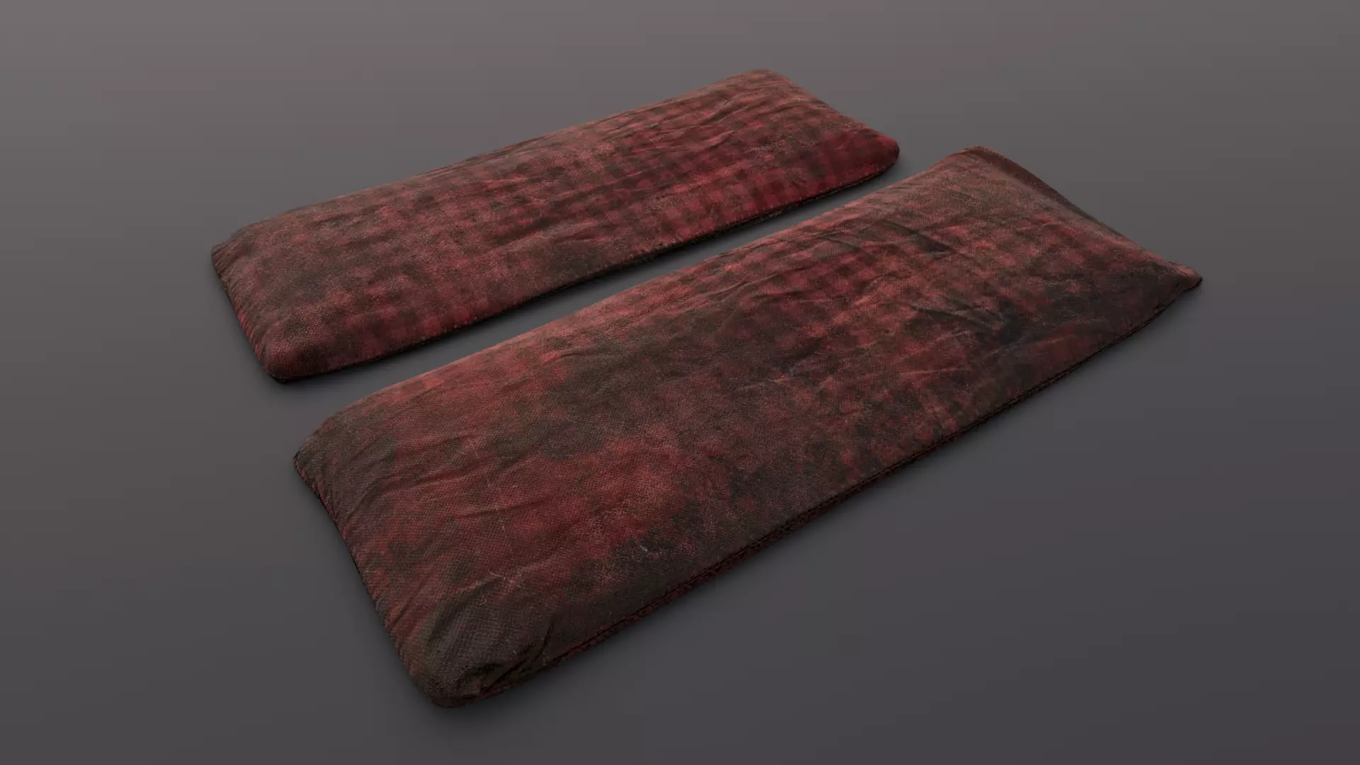 Old Bed 3D Model Low-poly 3D model_0