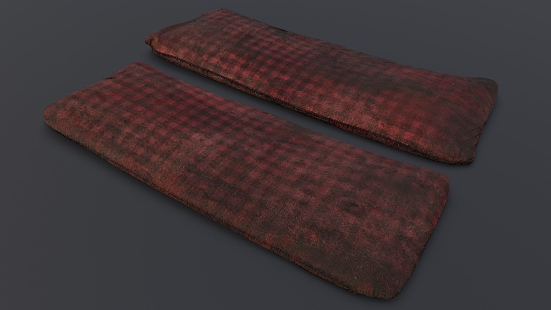 Old Bed 3D Model Low-poly 3D model_13