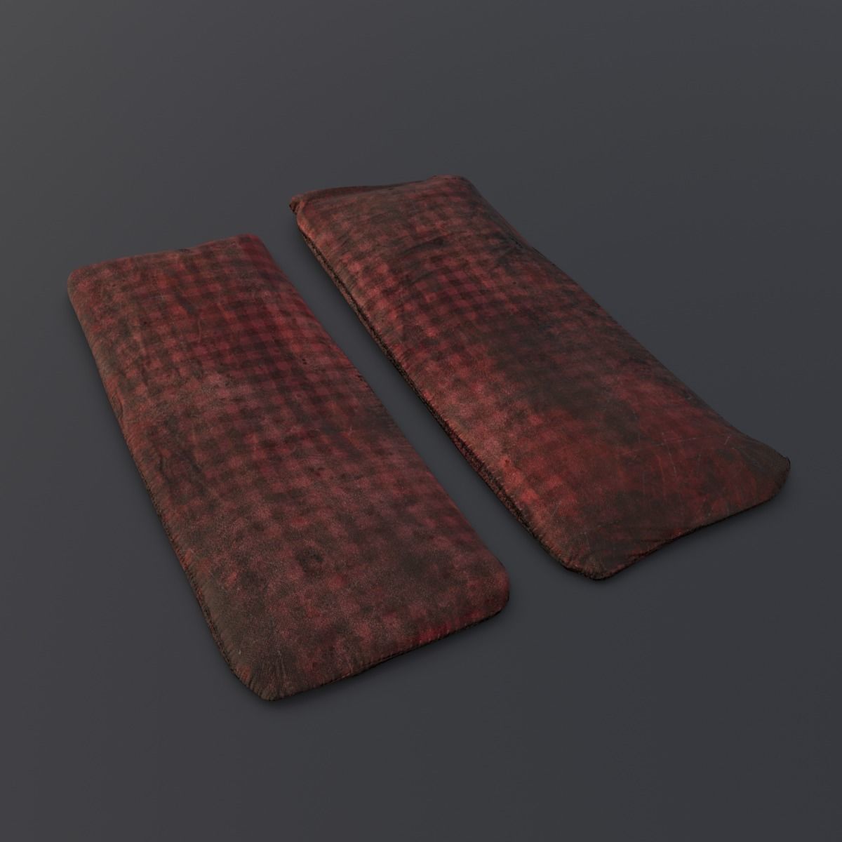 Old Bed 3D Model Low-poly 3D model_7