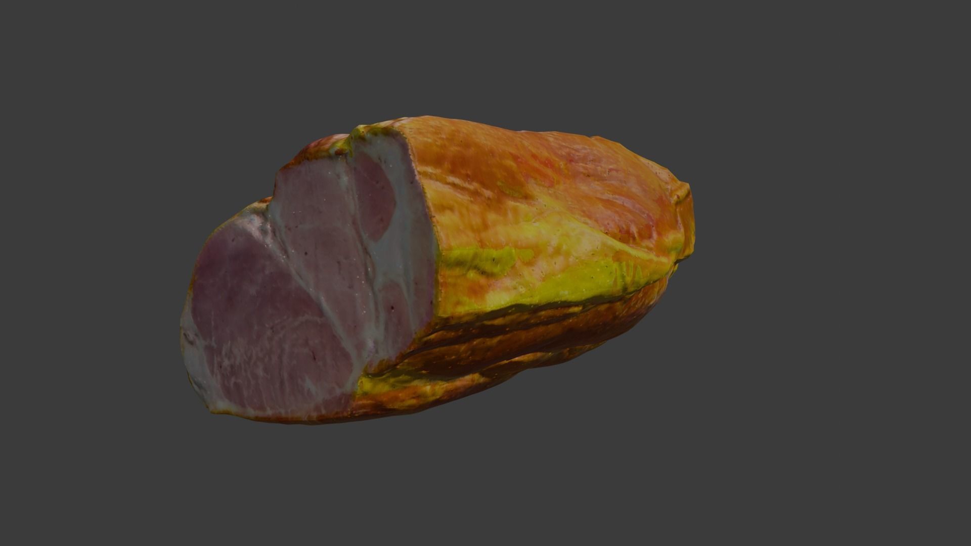 Ham pork meat Free low-poly 3D model_1
