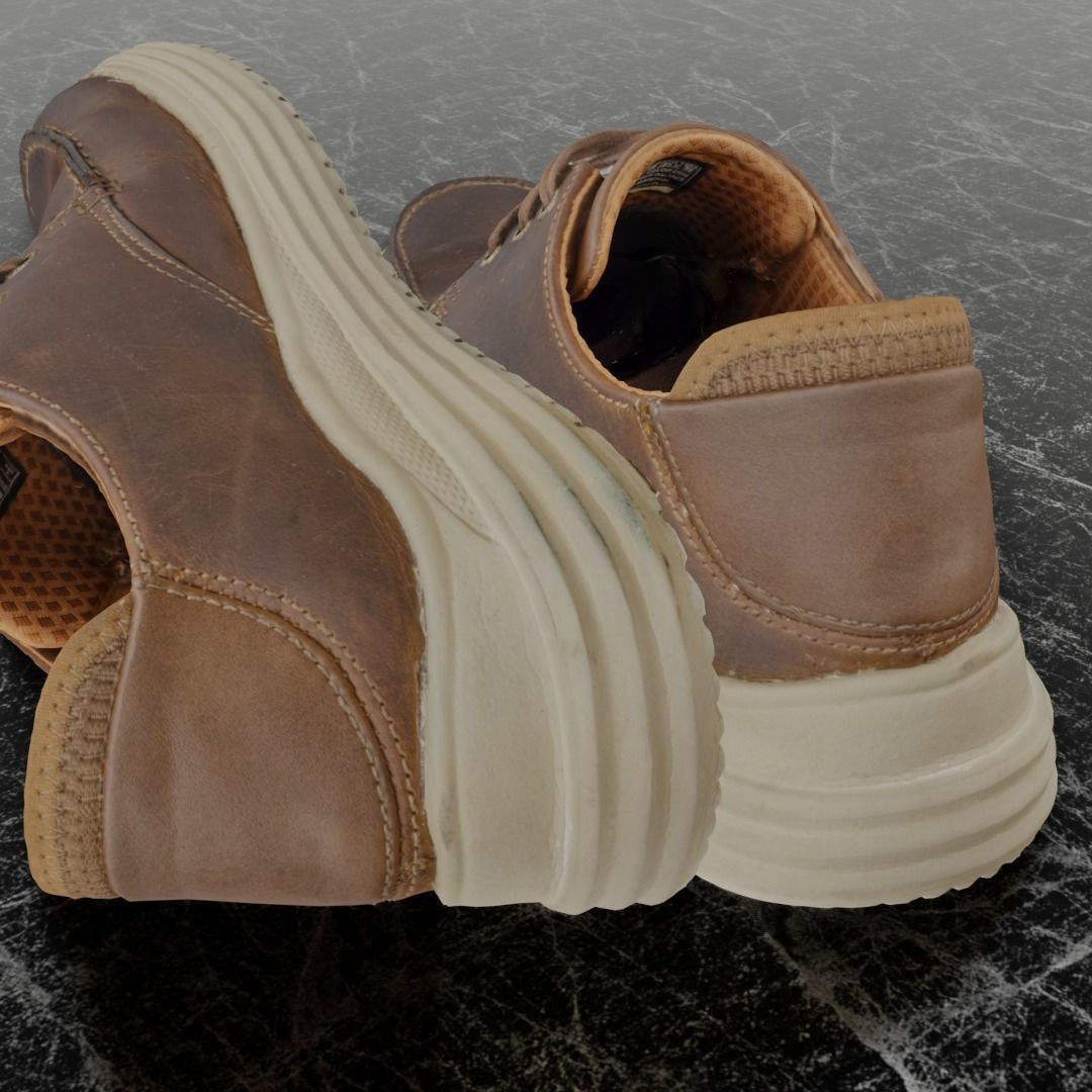 SKECHERS 3D SHOES - PERTOLA - VALARGO - BROWN Low-poly 3D model_9