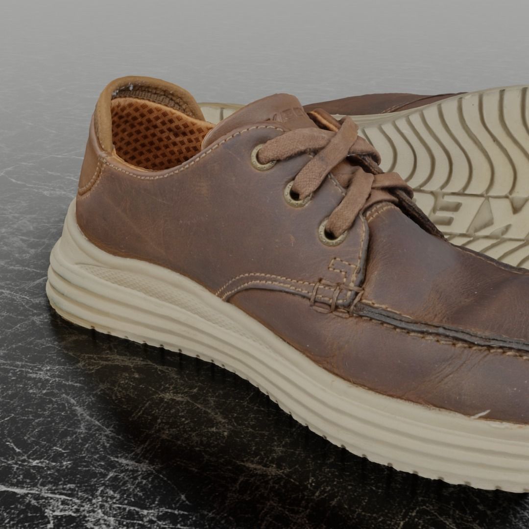 SKECHERS 3D SHOES - PERTOLA - VALARGO - BROWN Low-poly 3D model_13